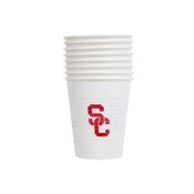 USC Trojans SC Interlock Plastic 8Pk 16oz Cups